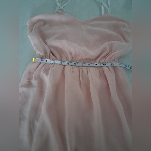Charlotte Russe/ Skater Dress/ Elegant Peachy Pink/ Sleeveless/ Midi/ Size US S - Picture 2 of 11